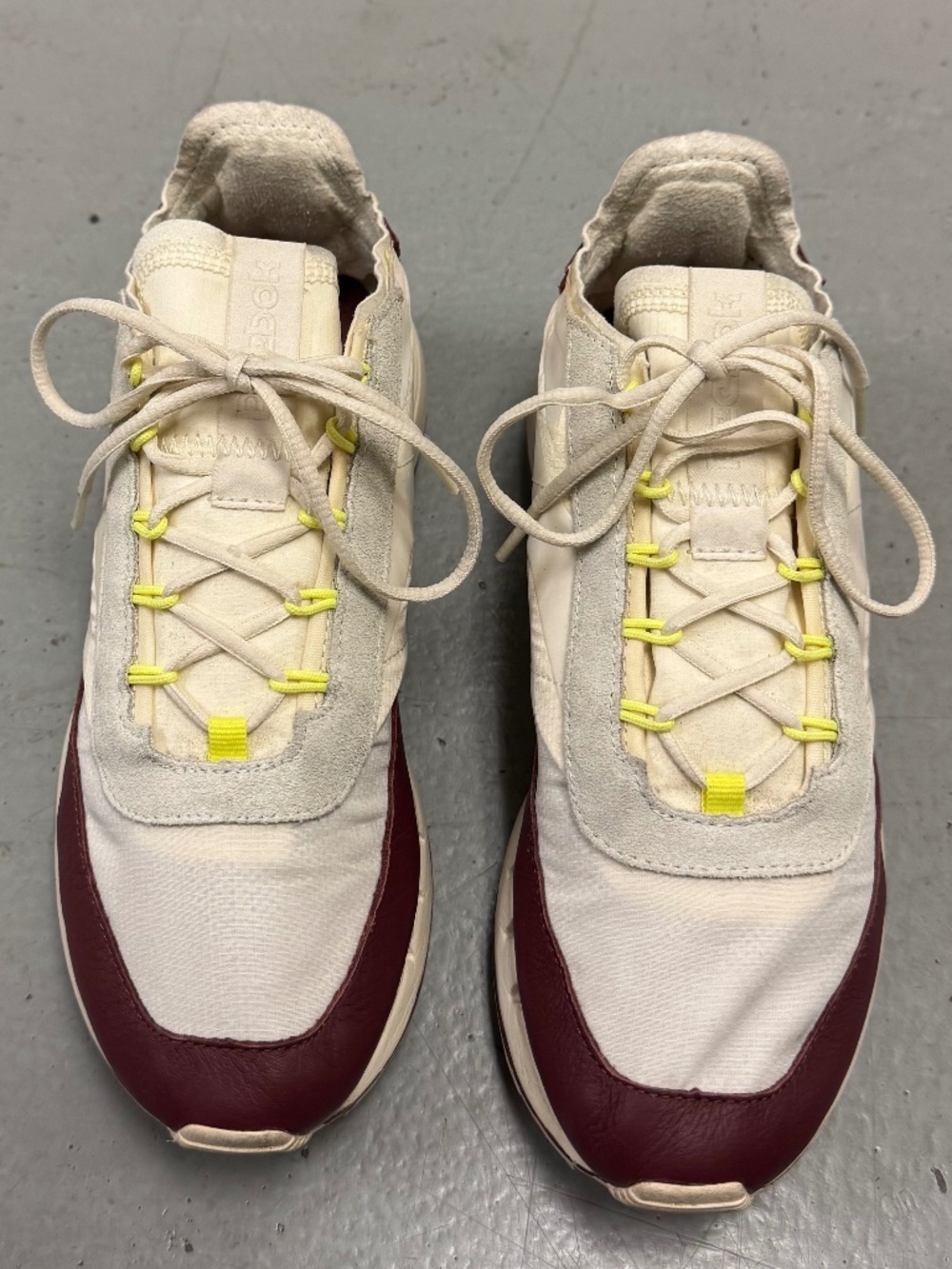 Reebok Women's Legacy 83 Sneaker — White / Rich Red / Morning Fog